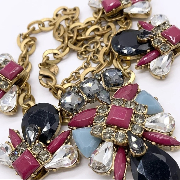 J. Crew Jeweled Cluster Necklace - Picture 2 of 3